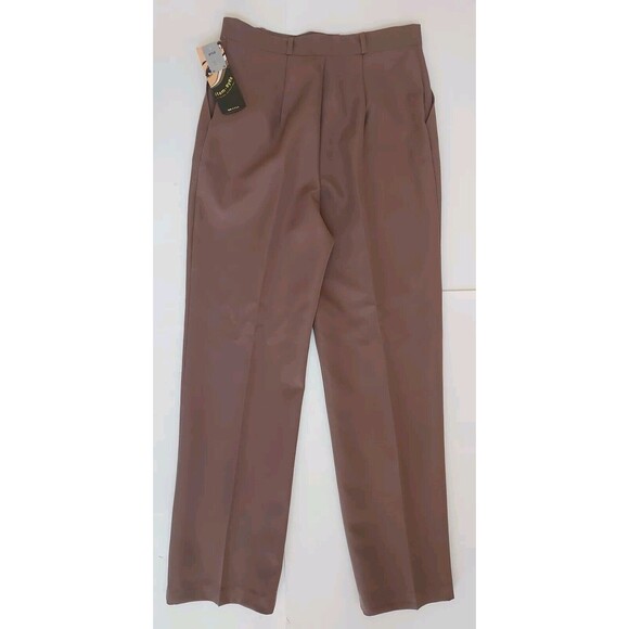 NWT Vintage Item Eyes Brown Hi Waist Pleated Straight Leg Dress Pants Size 13/14 - Picture 8 of 8